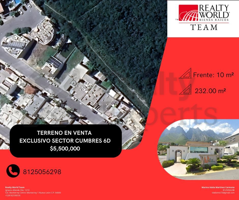Terreno en Venta en Cumbres 6 Sector D