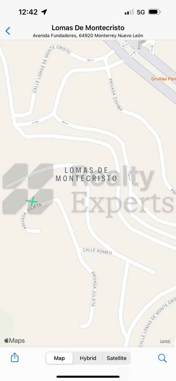 Terreno en Venta en Lomas de Montecristo