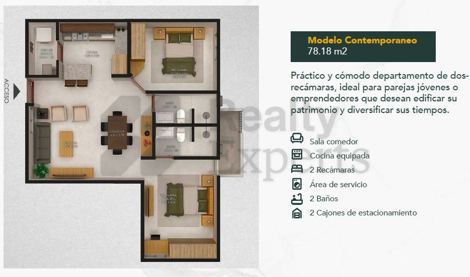 Departamento en Venta en HABITAT BUENAVISTA