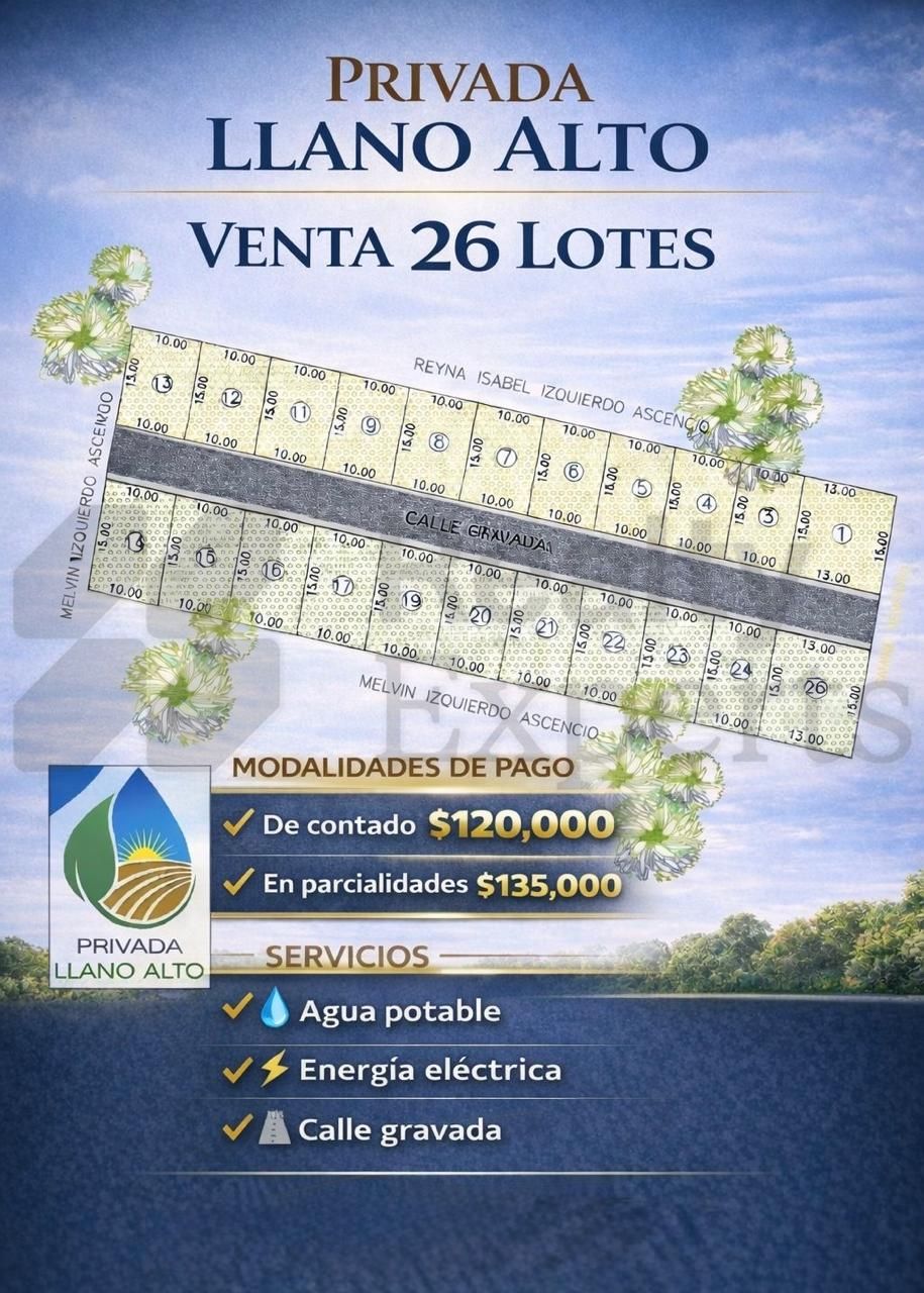 Terreno en Venta en Plátano y Cacao 3a Secc