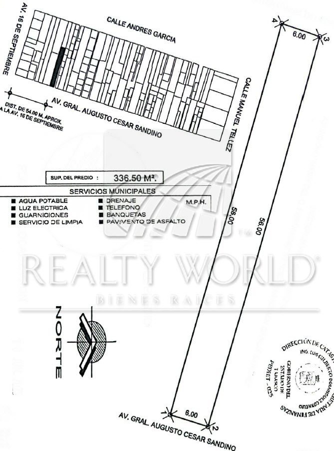 Terreno en Venta en Avenida Cesar Sandino