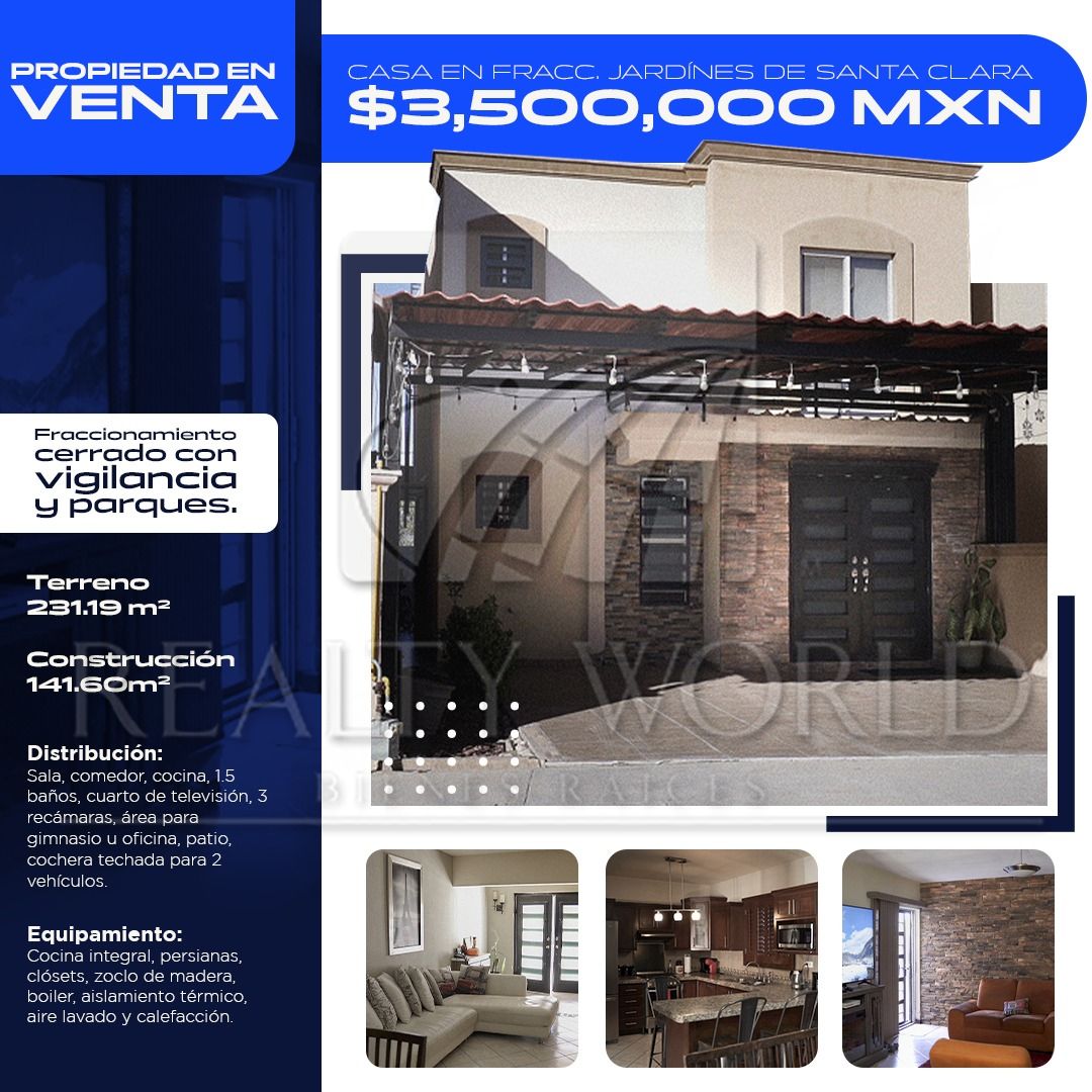 Casa en Venta en Jardines de Santa Clara