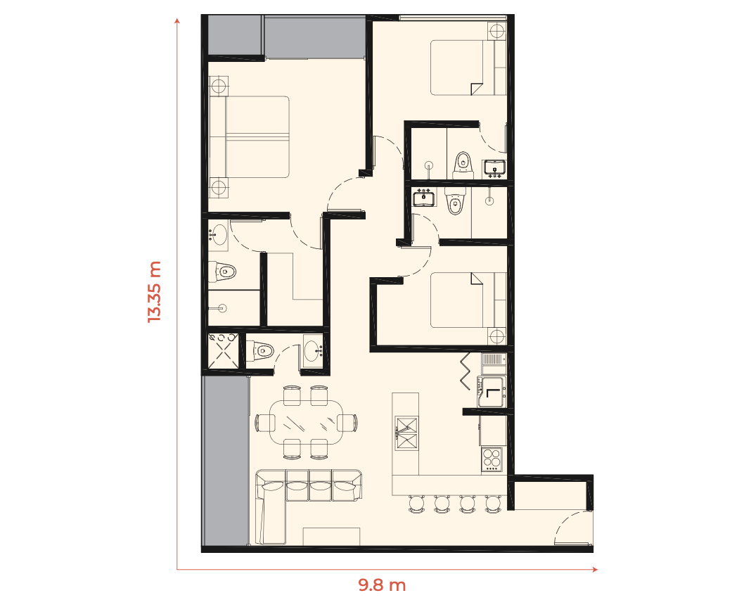 Departamento en Venta en Cumbres del Valle