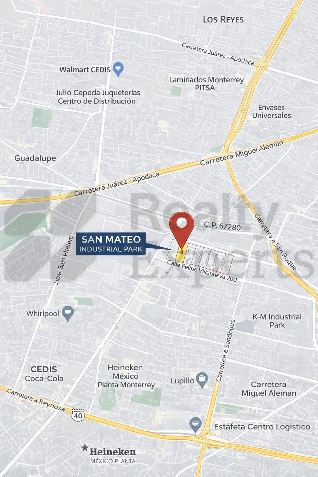 Terreno en Renta en San Mateo Industrial Park