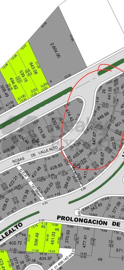 Terreno en Venta en Jardines de Valle Alto