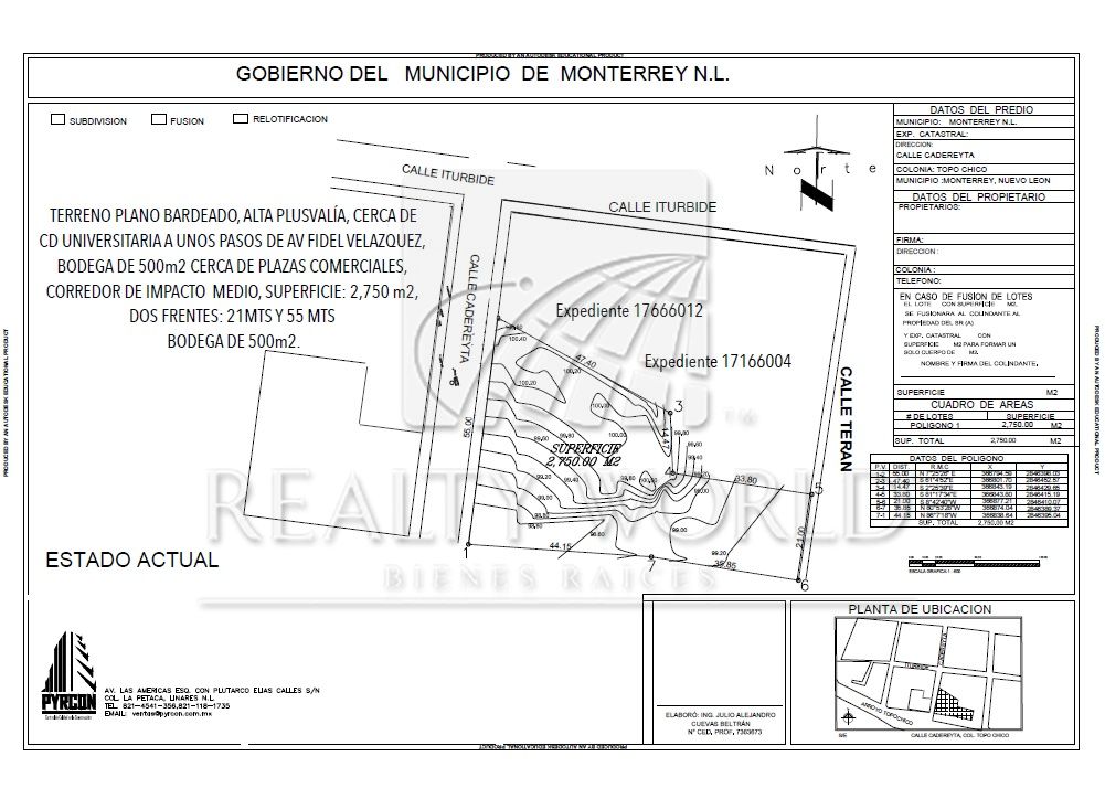 Terreno en Venta en Topo Chico