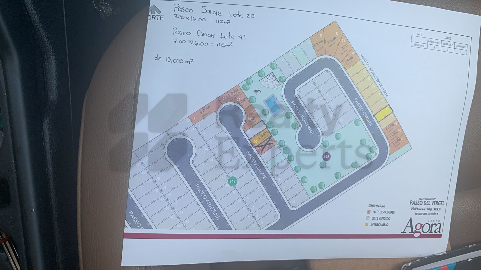Terreno en Venta en Paseo del Vergel