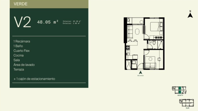 Departamento en Venta en Huasteca Living