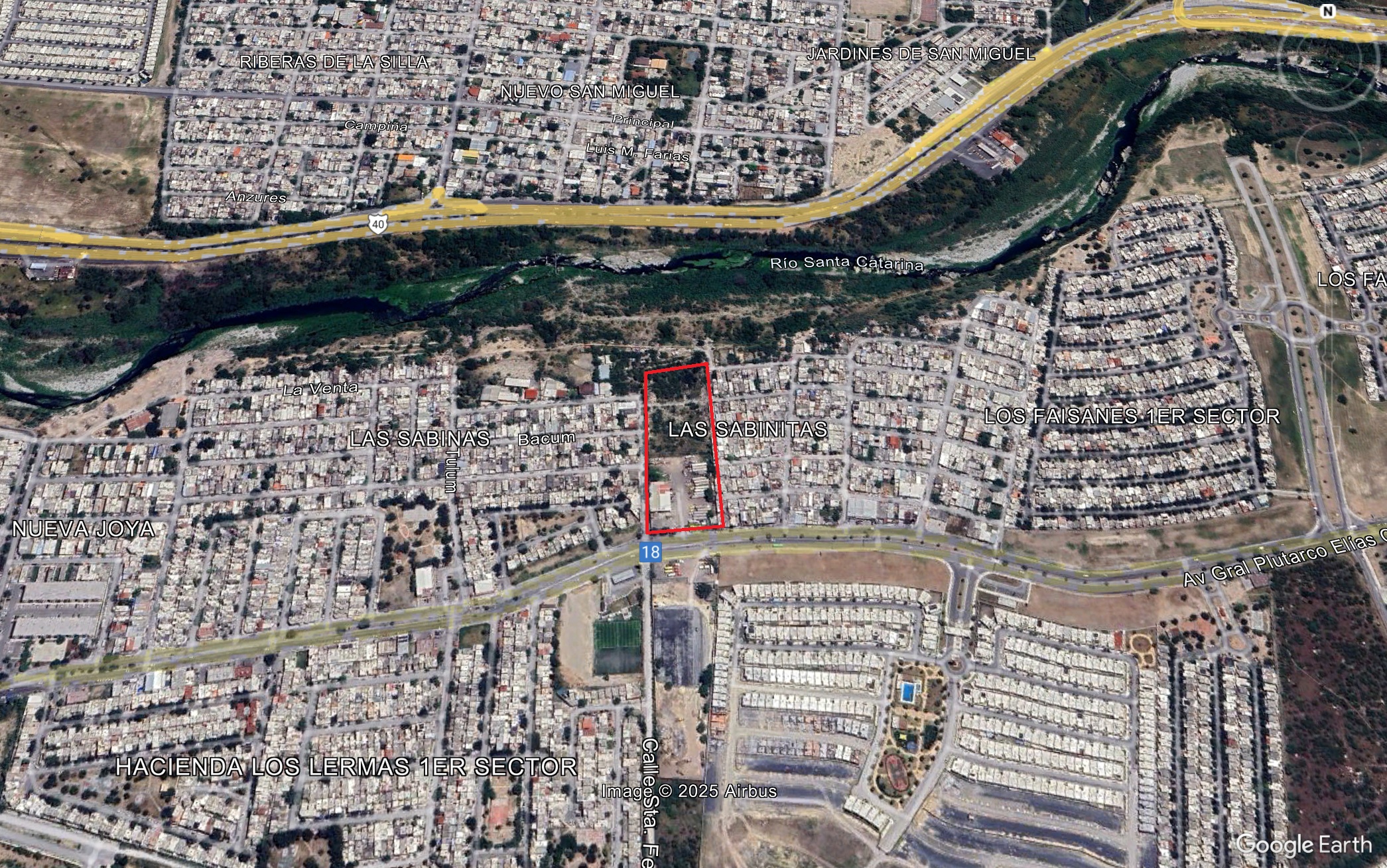 Terreno en Venta en Las Sabinas (Solidaridad Fomerrey)