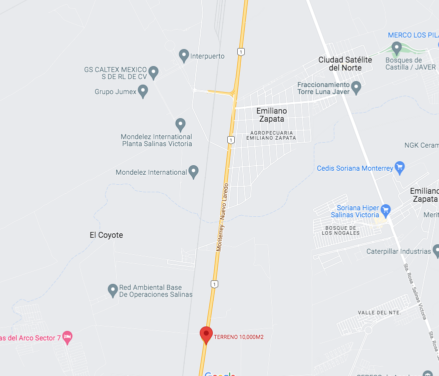 Terreno en Renta en Interpuerto Monterrey