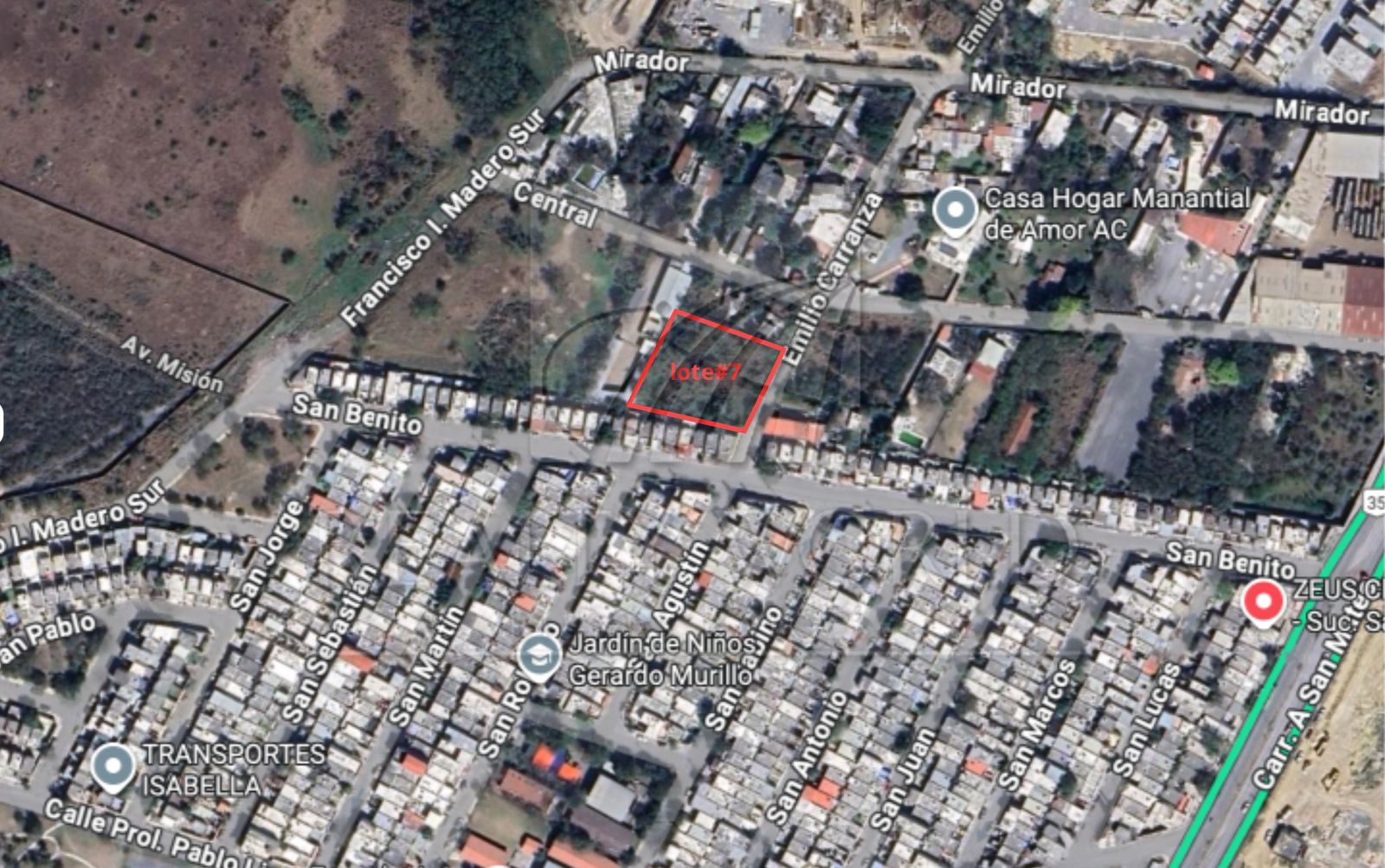 Terreno en Venta en El Mirador