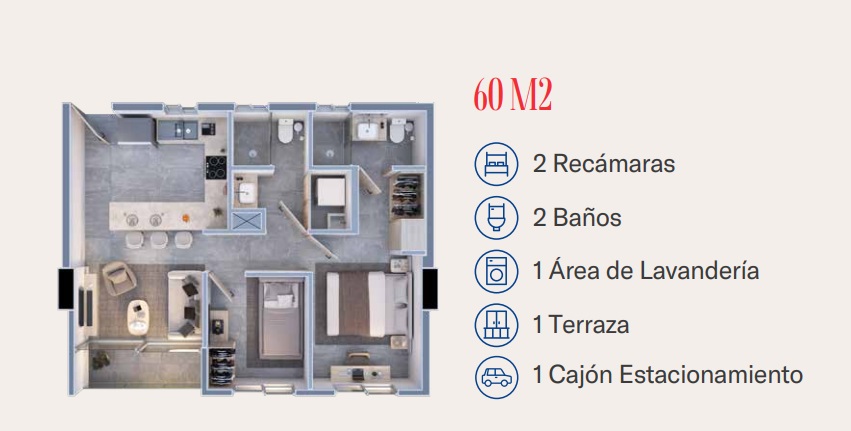 Departamento en Venta en Pedregal de La Huasteca