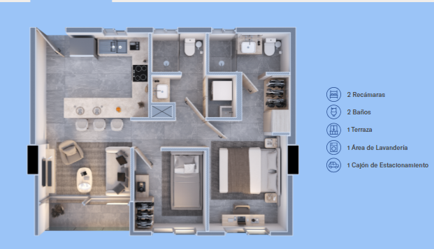 Departamento en Venta en Pedregal de La Huasteca