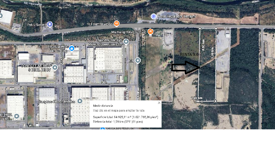 Terreno en Venta en Pesquería