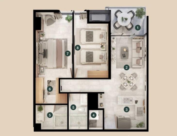 Departamento en Venta en Santa Maria