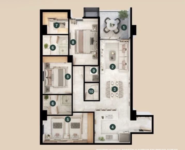 Departamento en Venta en Santa Maria