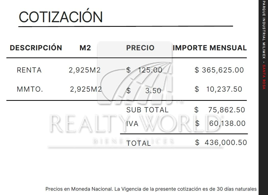 Bodega en Renta en Santa Rosa