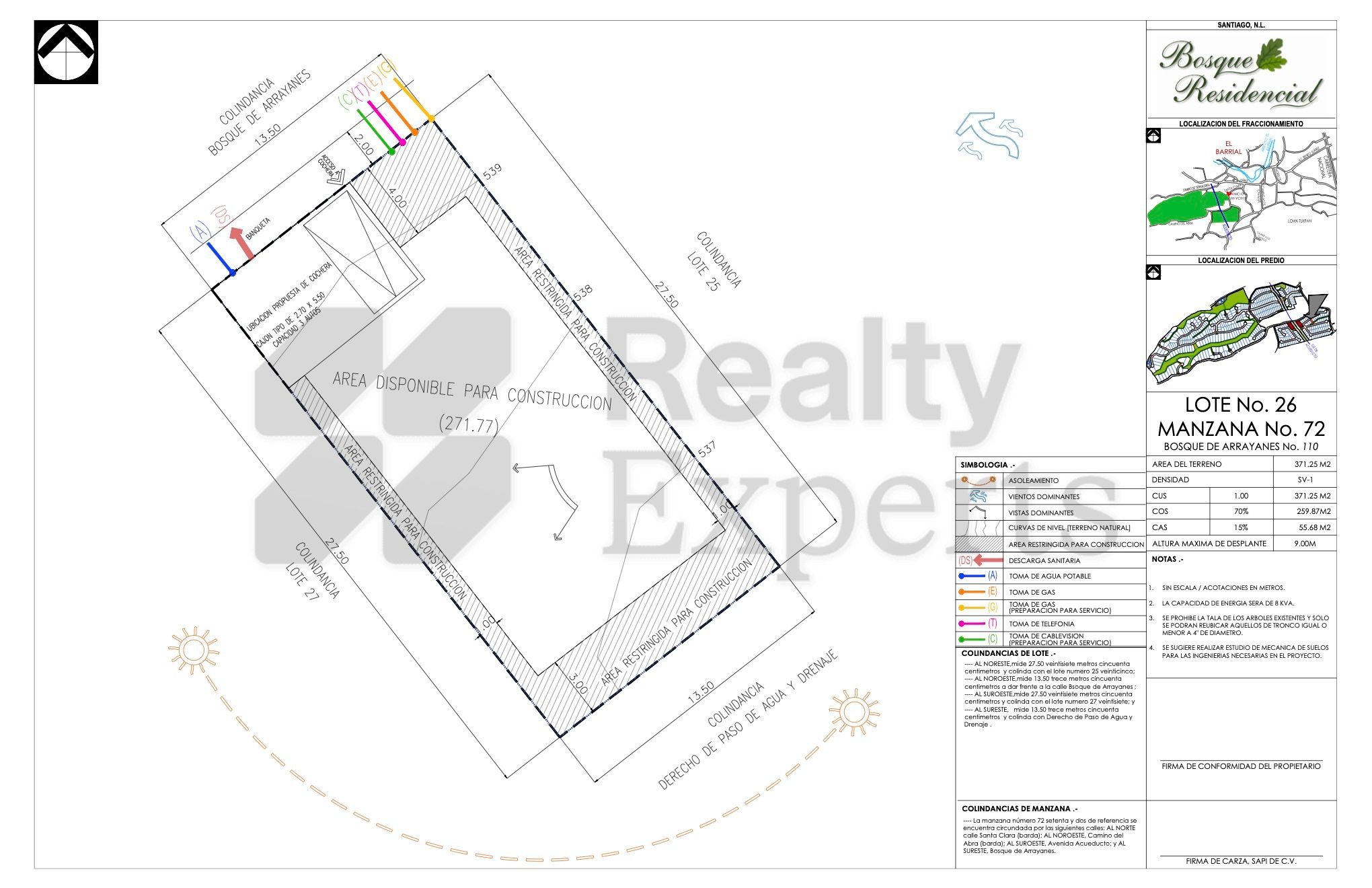 Terreno en Venta en Bosque Residencial