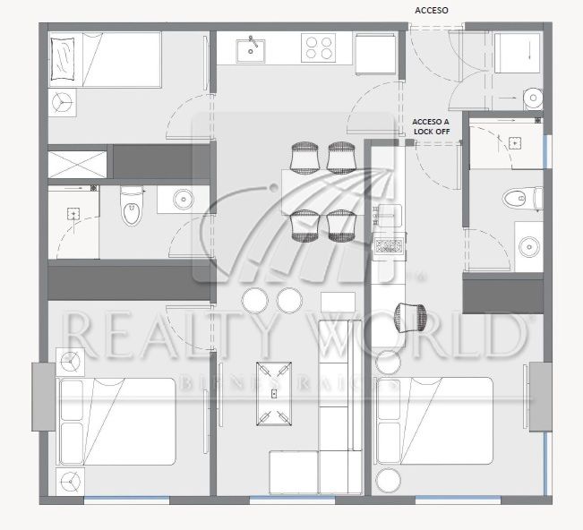 Departamento en Venta en Torre UNA