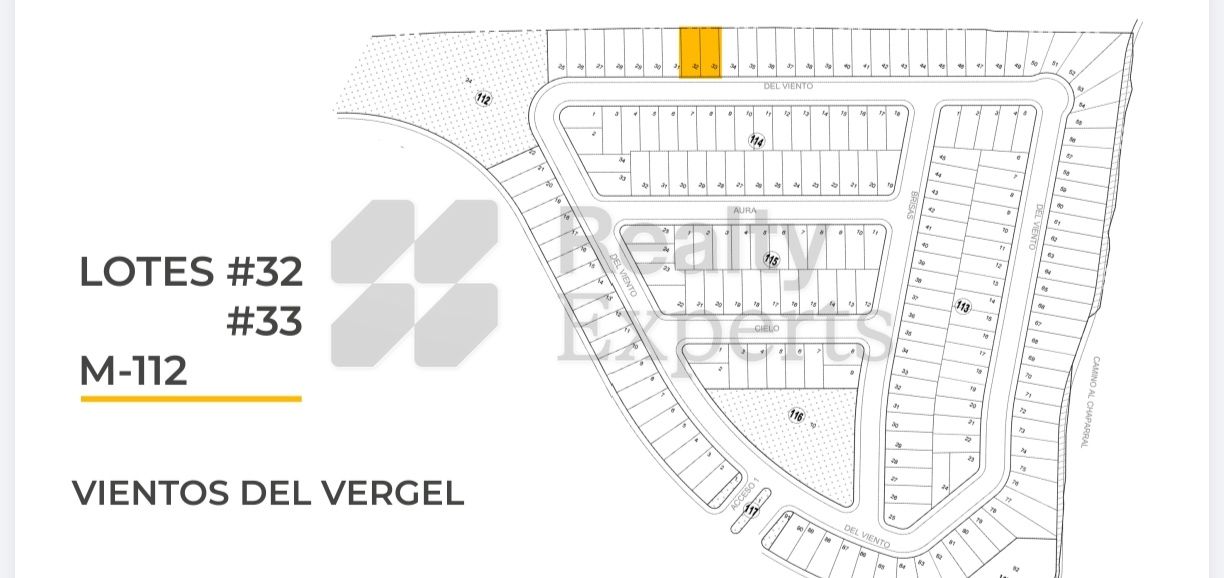 Terreno en Venta en Vientos del Vergel