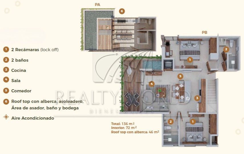 Departamento en Venta en HOLBOX
