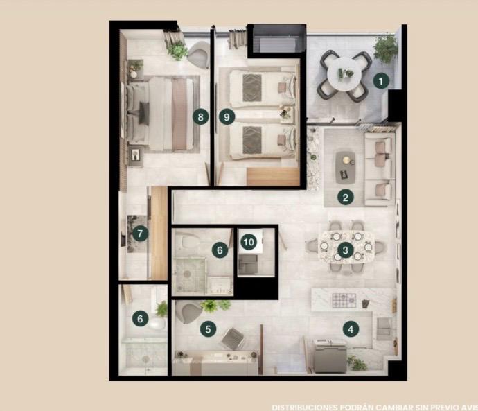 Departamento en Venta en Santa Maria