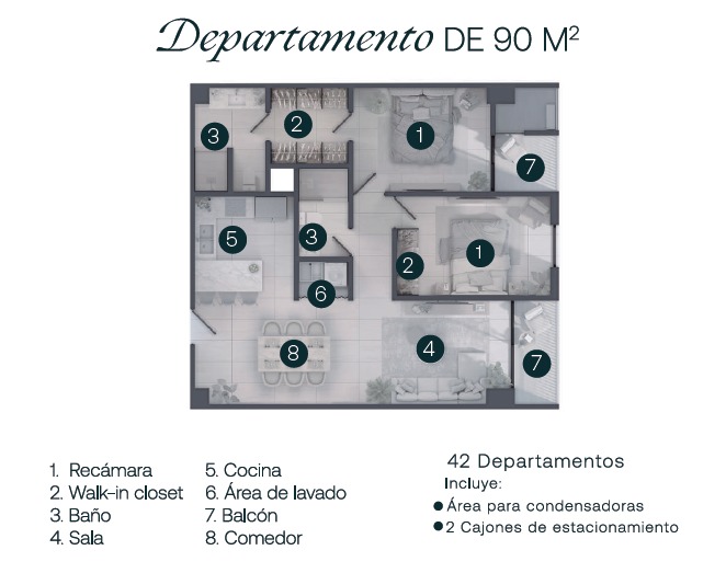 Departamento en Venta en Vía Cordillera