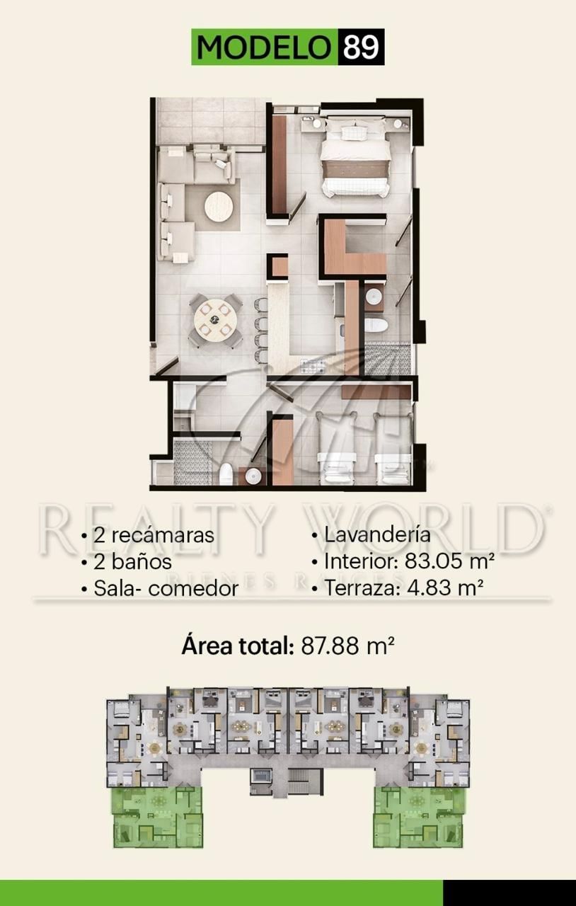 Departamento en Venta en Cerradas de Casa Blanca