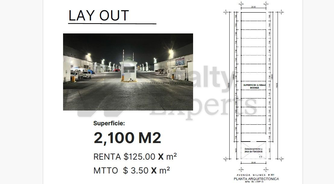 Nave Industrial en Renta en Parque Industrial Milimex Miguel Aleman
