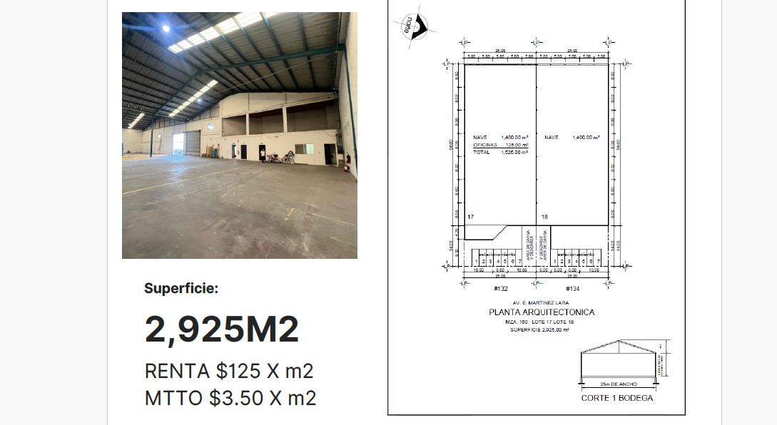 Nave Industrial en Renta en Parque Industrial Milimex Santa Rosa