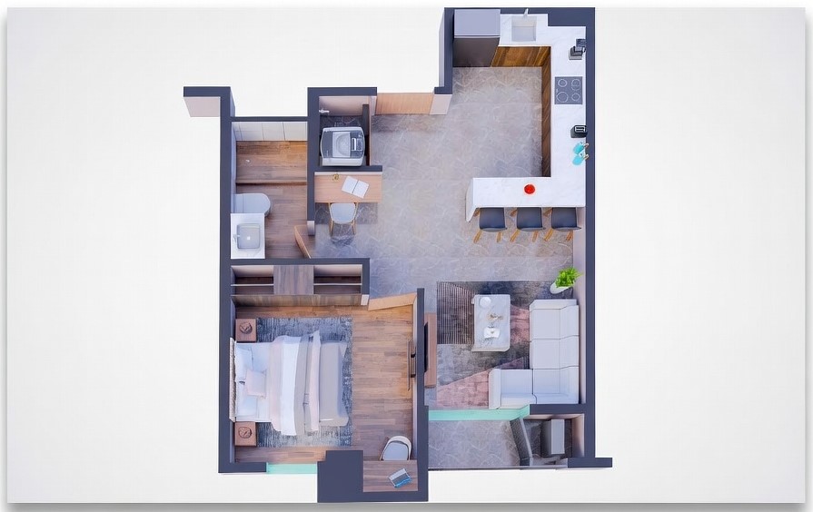 Departamento en Renta en Centro