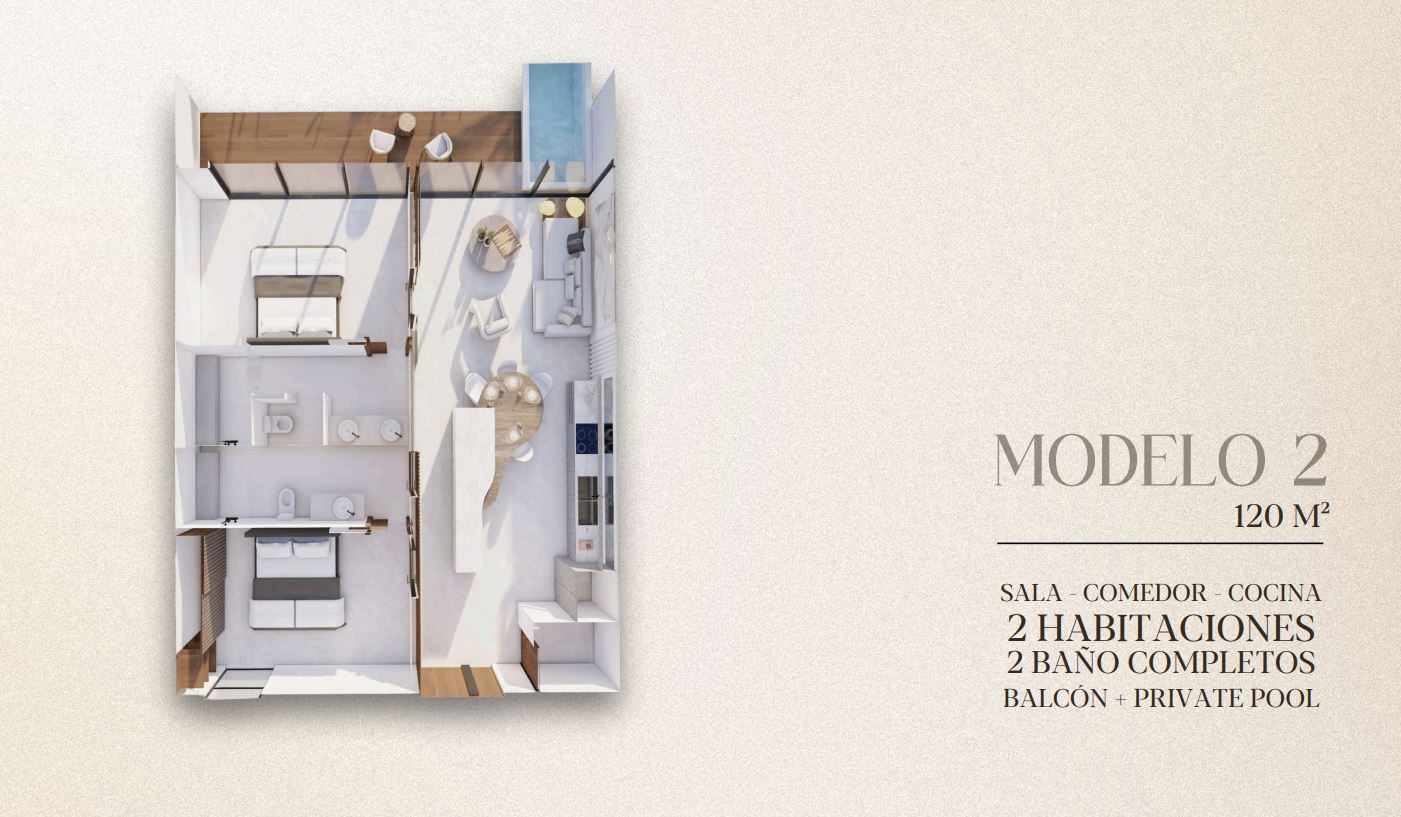 Departamento en Venta en Zona Hotelera Norte