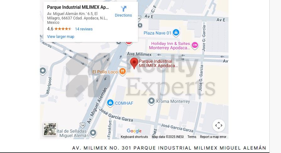 Nave Industrial en Renta en Parque Industrial Milimex Miguel Aleman