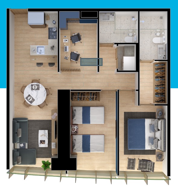 Departamento en Venta en Loma Larga