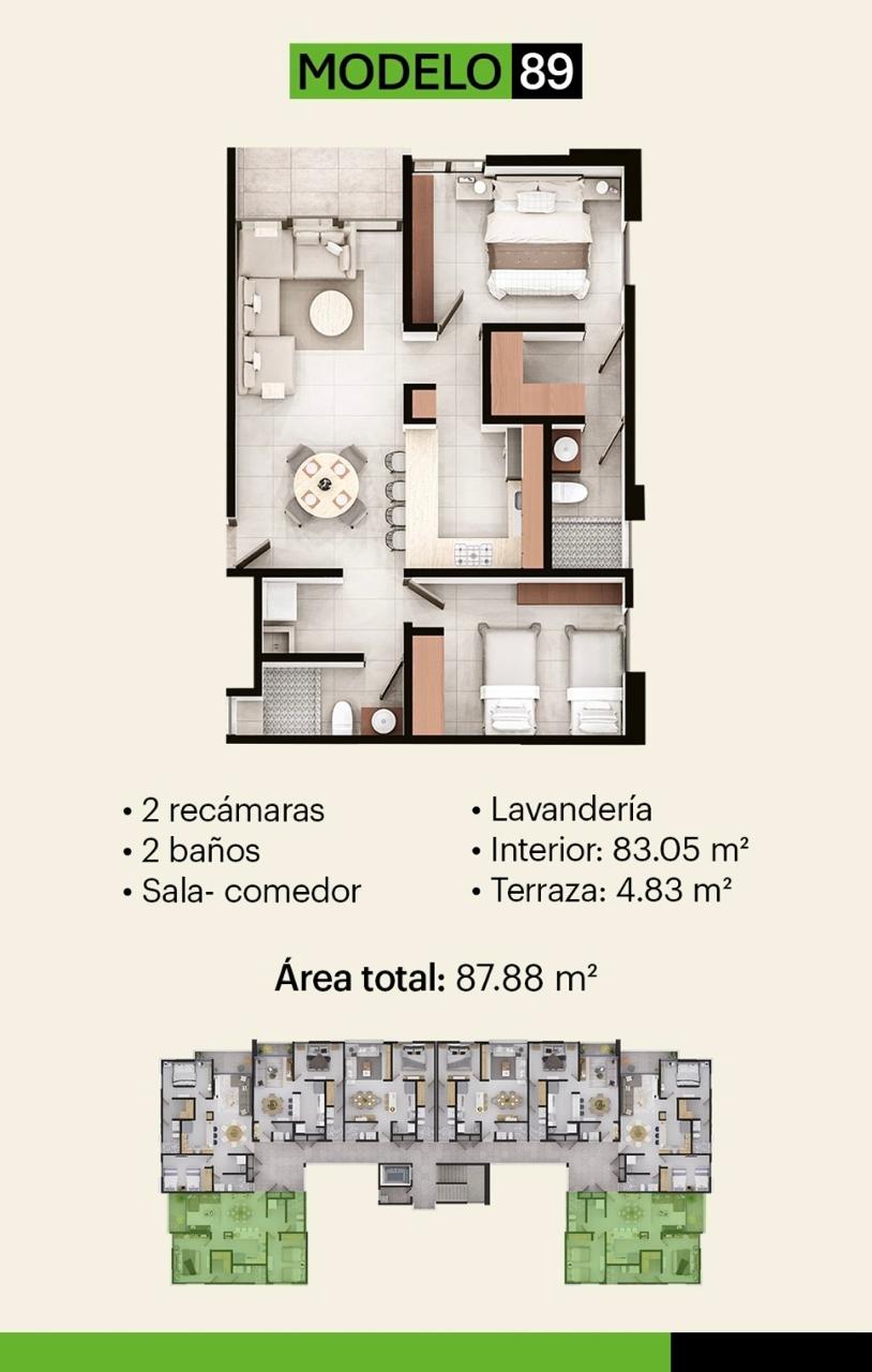 Departamento en Venta en Cerradas de Casa Blanca