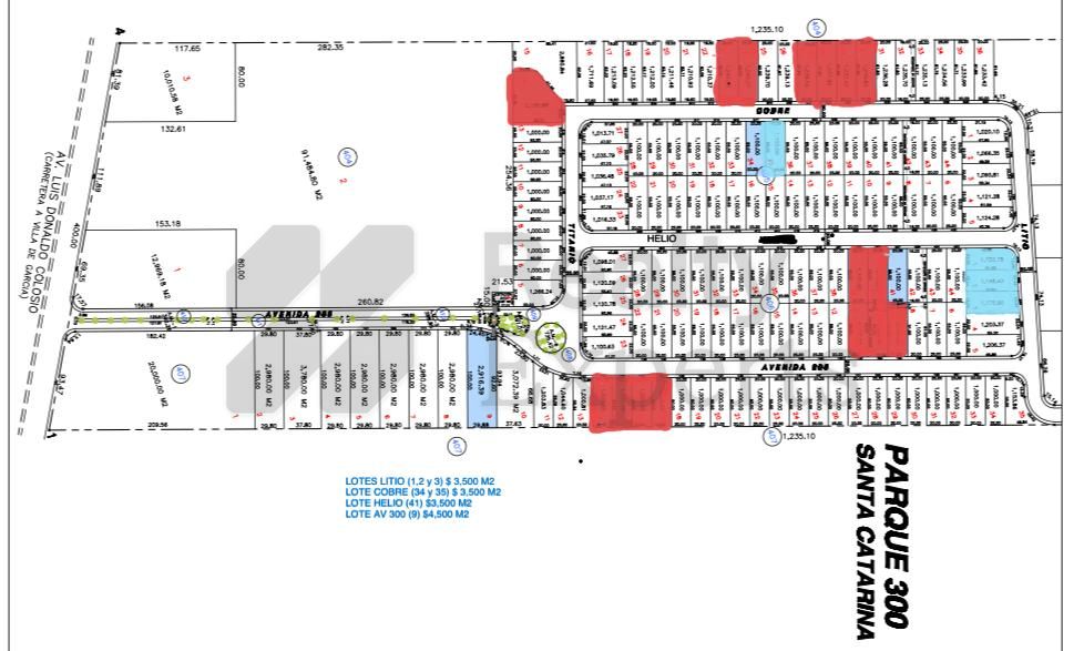 Terreno en Venta en Parque 300