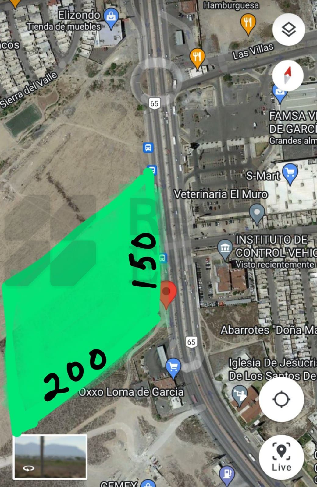 Terreno en Renta en Centro Villa de Garcia (casco)