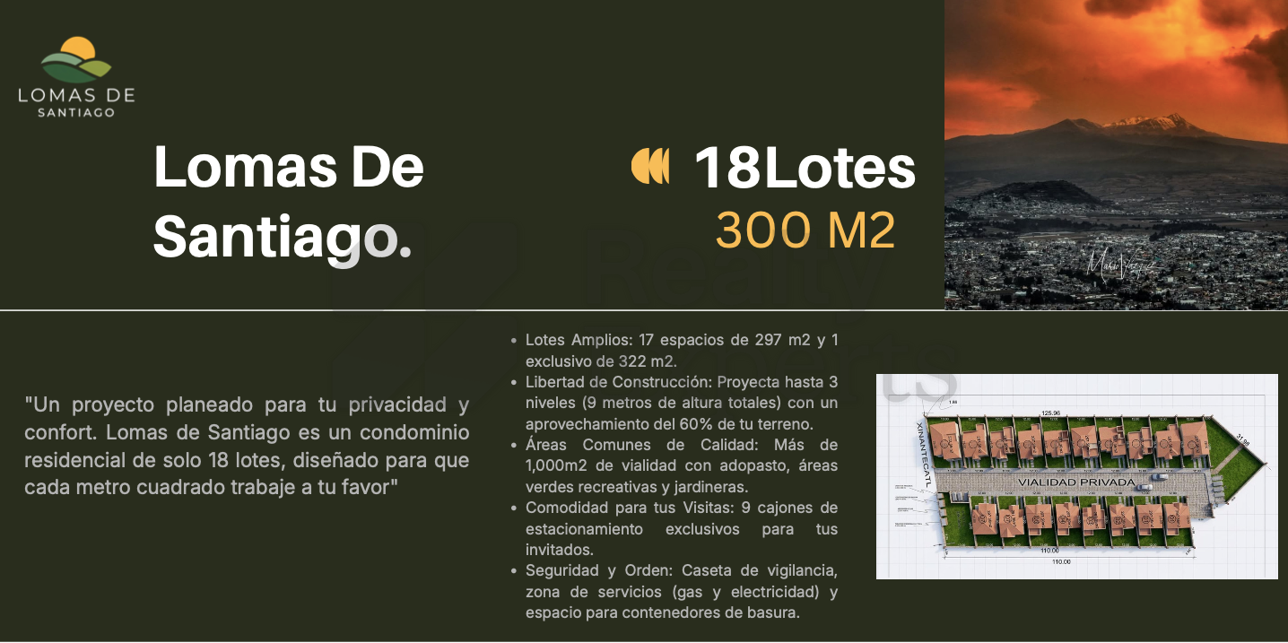 Terreno en Venta en Lomas de Santiago