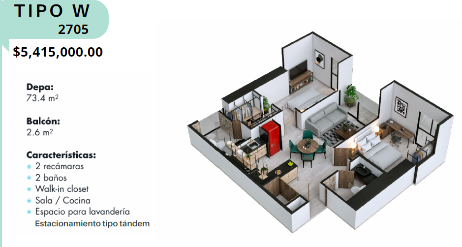 Departamento en Venta en Centro