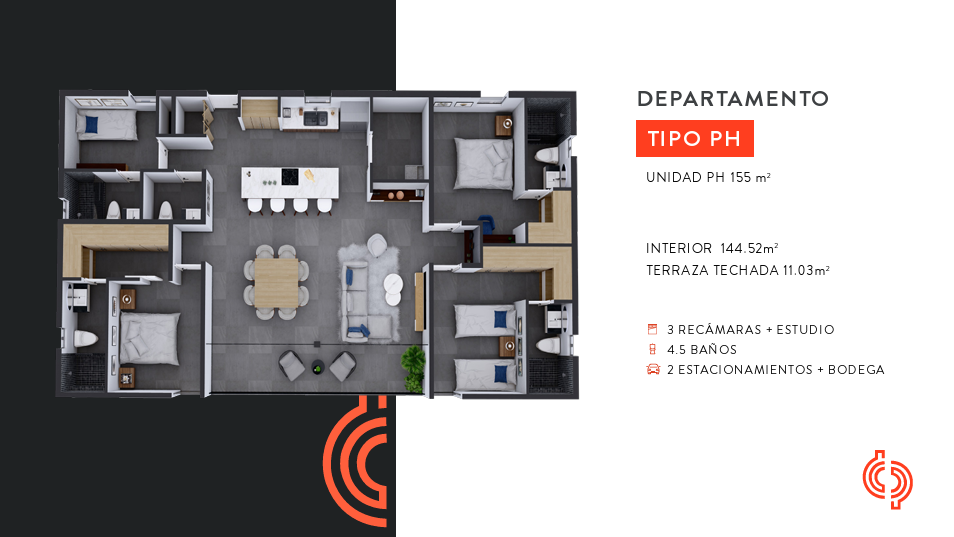 Departamento en Venta en Cumbres 4to. Sector