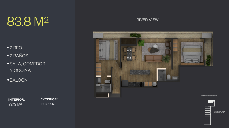 Departamento en Venta en Centro