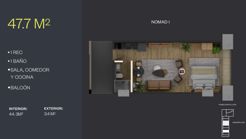 Departamento en Venta en Centro