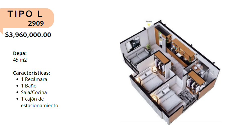 Departamento en Venta en Centro