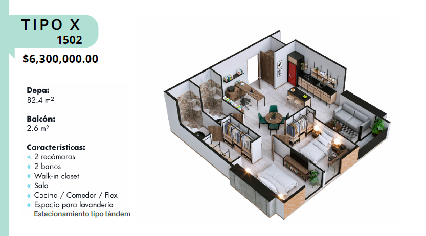 Departamento en Venta en Centro