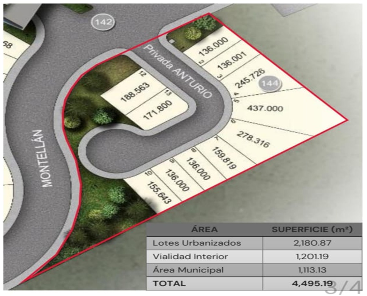 Terreno en Venta en Carretera Nacional